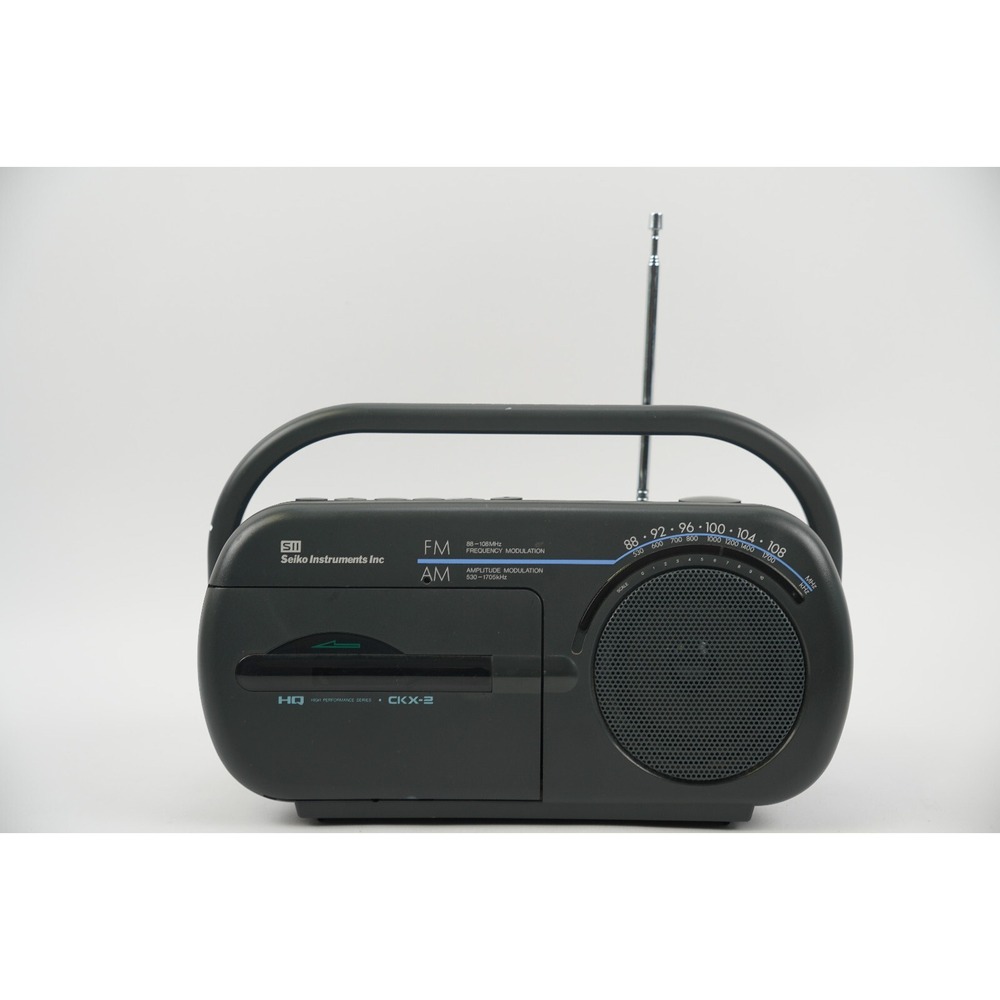 Retro 1980's Seiko Instruments Inc SII CKX-2 AM/FM Radio Cassette Recorder